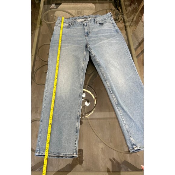 Old Navy Loose Fit Blue Jeans Relaxed Straight Leg Denim Pants 40x32 - Picture 5 of 6
